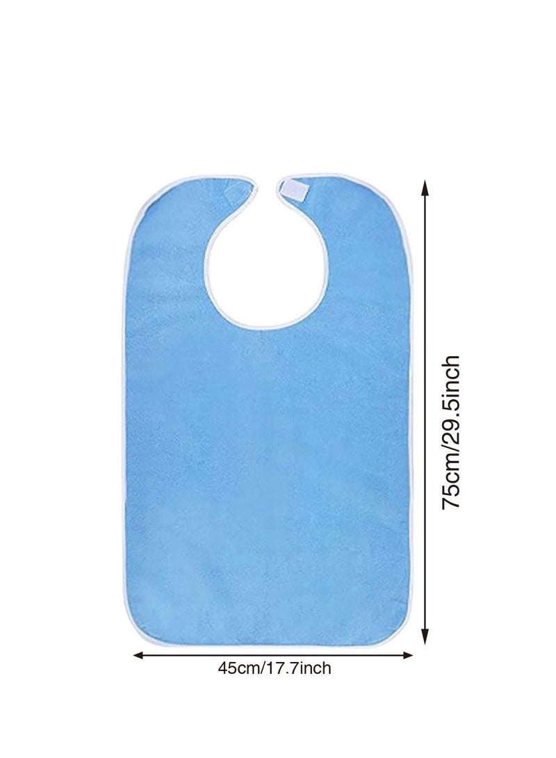 Adult Bibs, Waterproof Eldly Bib, Adult Washable Dining Bibs Mealtime Bib Clothing Protector, for Elderly Men Women, Reusable Clothing Protector - Image 5