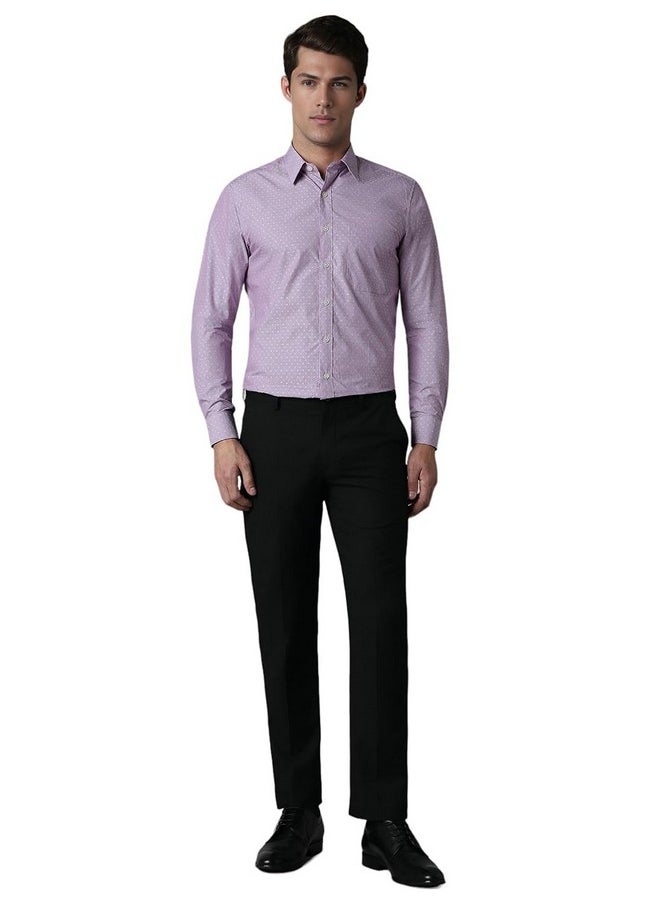 LOUIS PHILIPPE - Louis Philippe Men's Slim Fit Shirt (LPSFMSLFR05296_Purple - Image 1