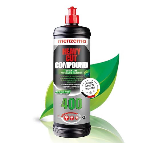 menzerna Heavy Cut Compound 400 Green LINE Car Polish I Heavy Cut, Medium Cut & Finish I Buffing & Polishing Compound for Scratch Repair I for ScratchesI High Abrasion, Silicone Free I 32oz - Image 1