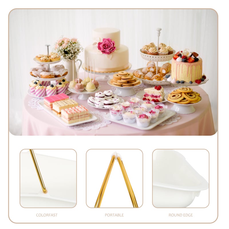 1 Set of Rectangular Handheld Bread Serving Tray with Clamp Bread Holder - Image 4