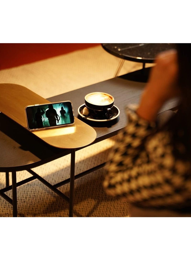 Wtech Honor Magic6 Pro 5G 2024 TPU Hand Grip Air Pillow Case Cover - Clear/Eggplant Purple - Image 4