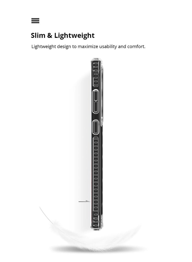 Wtech Honor Magic6 Pro 5G 2024 TPU Hand Grip Air Pillow Case Cover - Clear/Eggplant Purple - Image 3