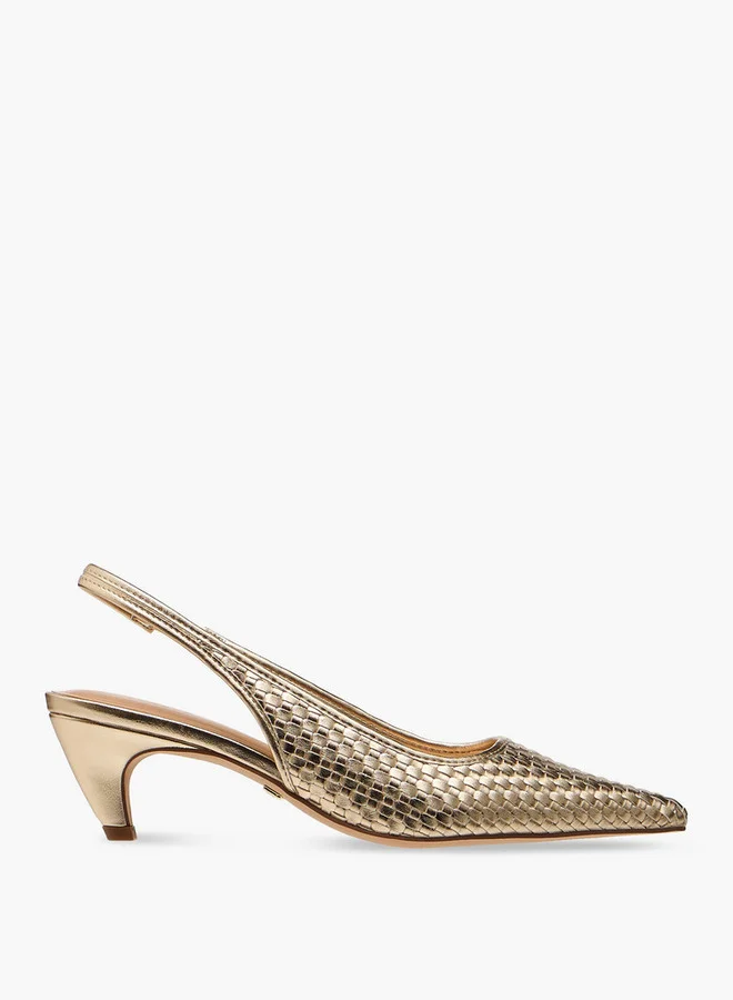 Celeste Women's Pointed Toe Slip-On Shoes with Kitten Heels