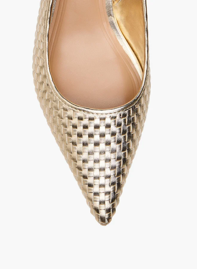 Celeste Women's Pointed Toe Slip-On Shoes with Kitten Heels
