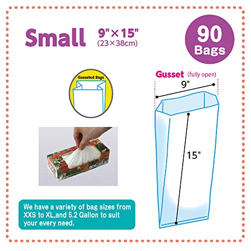 BOS Home & Food Small Trash Bags[Size S, Color White] (Pack of 1) - Image 2