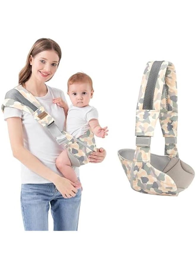 Gonice Baby Sling Carrier, Compact Hipseat One-Shoulder Carrier, Portable Baby Carrier Sling Hip for Newborn to Toddler Infants Carrying up to 44 lbs  - Image 1