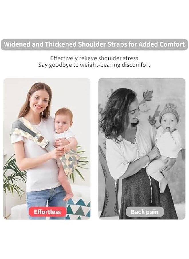 Gonice Baby Sling Carrier, Compact Hipseat One-Shoulder Carrier, Portable Baby Carrier Sling Hip for Newborn to Toddler Infants Carrying up to 44 lbs  - Image 5