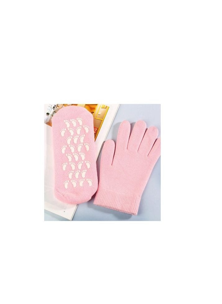 Generic Silicon Gel Gloves And Socks Set Multicolour - Image 2