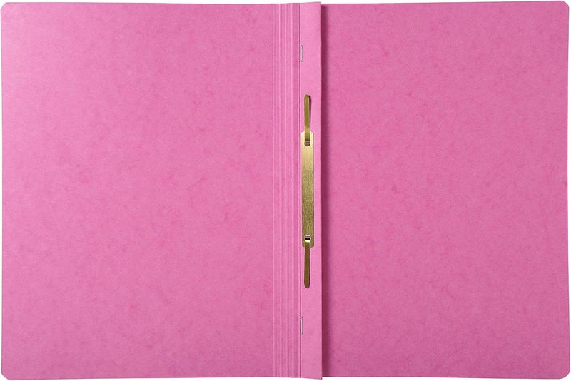 Exacompta - Ref 380808B - Iderama Collection - Flat Bar Files - 240 x 320mm in Size, Suitable for A4 Documents, 355gsm Glossy-Coated Pressboard - Pink (Pack of 25) - Image 2