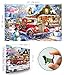 Blueforest 500 Piece Puzzles for Adults Christmas Winter Wonderland Village Cabin Scene with Vintage Truck Snowman Cozy Cabin at Country Night Festive Jigsaw Puzzle Holiday Lights Festive Gifts for Family - Image 4