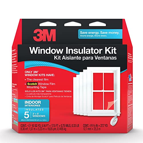 3M Indoor Patio Door Insulation, Insulator Kit for 6'-8" x 9' ft Patio Door, Keeps Cold Air Out and Warm Air In, Includes Heat Shrink Window Film and Scotch Window Film Mounting Tape (2144W-6) - Image 2