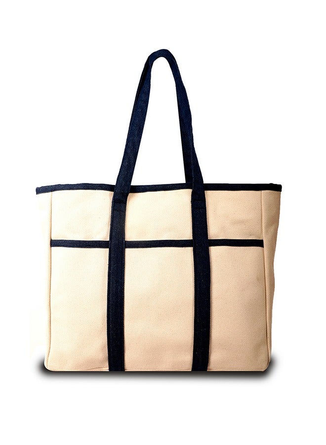 earthbags Brooklyn Tote Bag Denim - Image 1