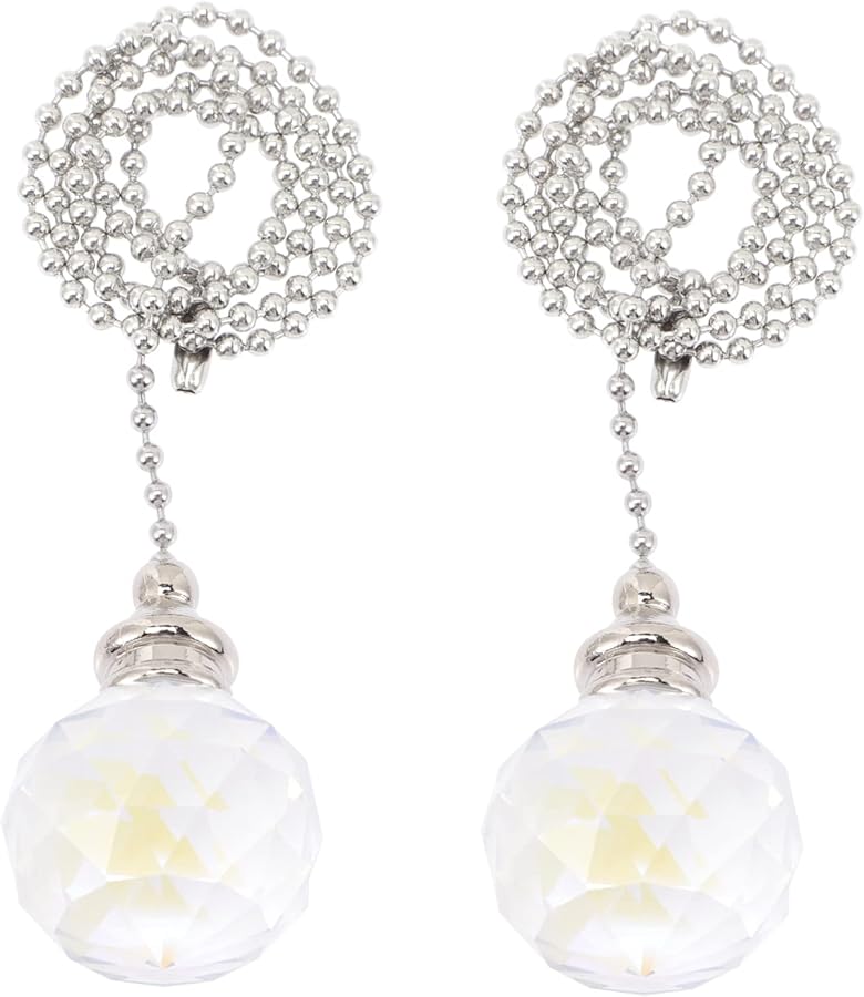 Artibetter 2 Pack Ceiling Fan Pull Chain Extension Modern Decorative Design For Bedroom Living Room Hallway - Image 1