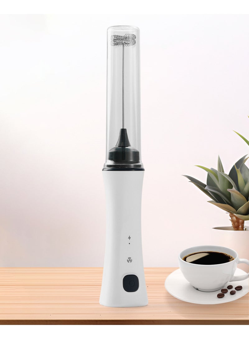 كينجوان خفاقة حليب كهربائية محمولة قابلة لإعادة الشحن، مزودة بمضرب مزدوج، شحن سريع، محرك قوي، خلاط يدوي كهربائي، متوافقة مع مطاحن وآلات صنع القهوة - Image 5