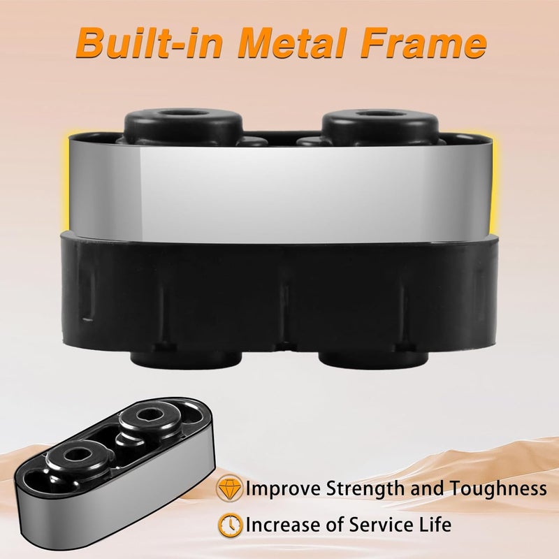 KPALAG 2PCS Exhaust Muffler Hanger Insulators for Chevrolet and GMC Vehicles - Image 2