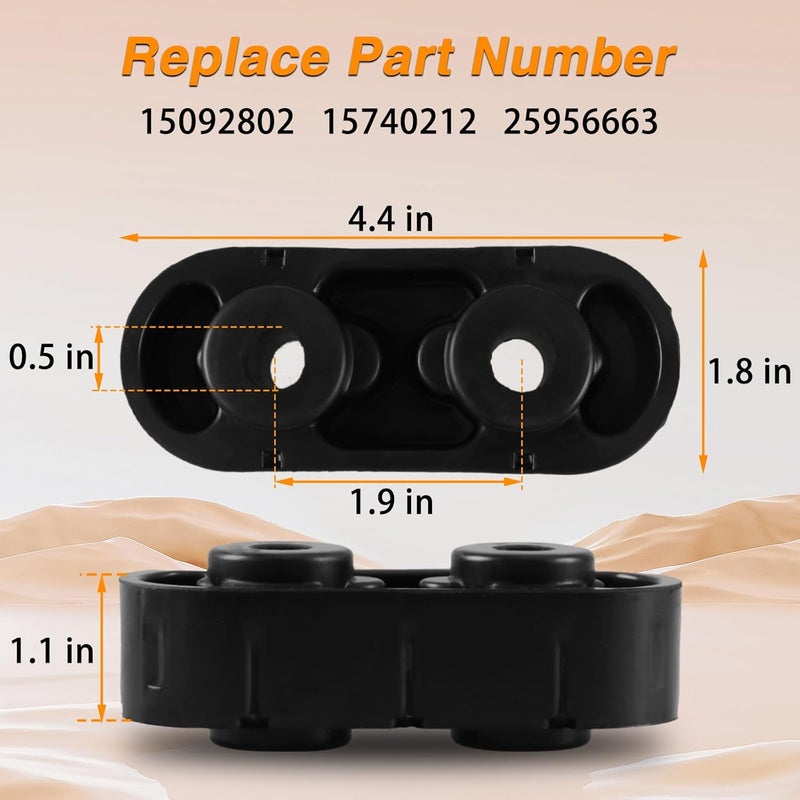 KPALAG 2PCS Exhaust Muffler Hanger Insulators for Chevrolet and GMC Vehicles - Image 4