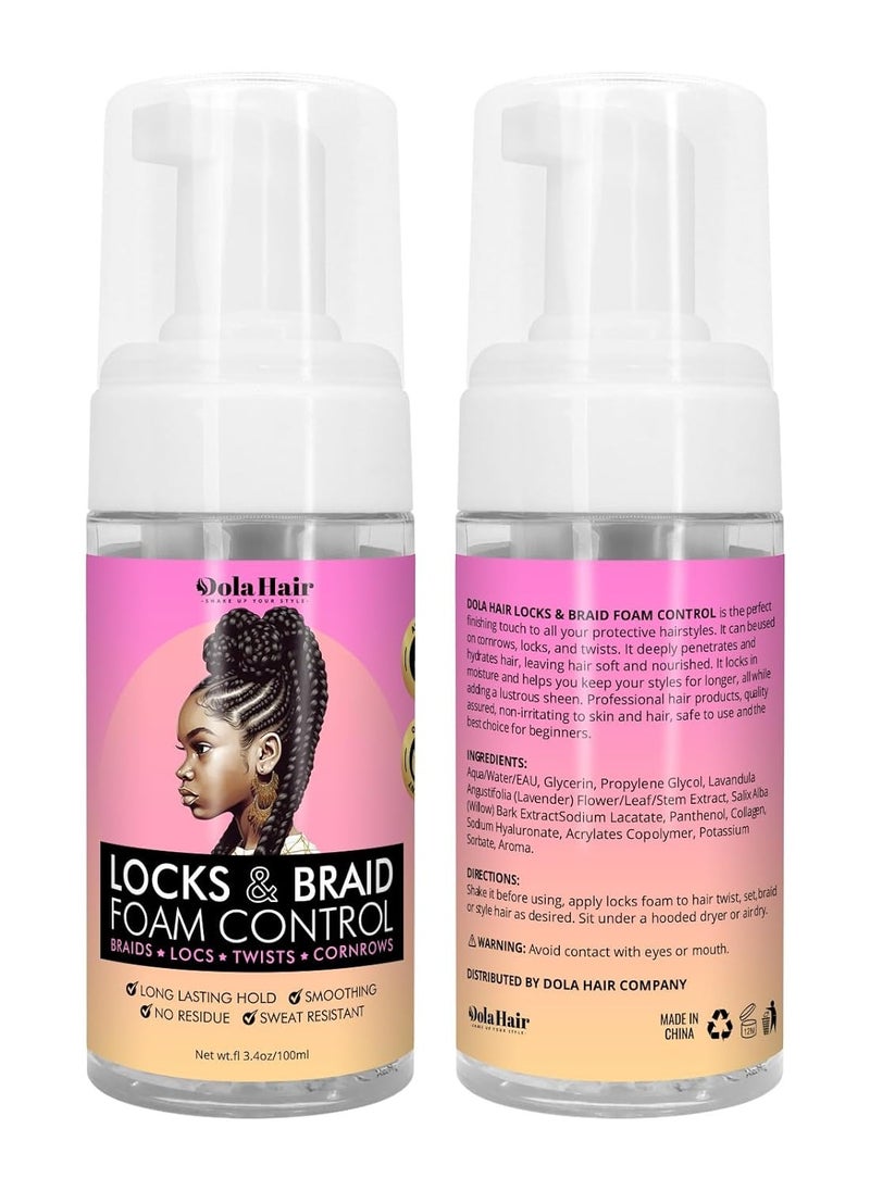 Dolahair Dolahair Curl Mousse for wavy hair Hair Foam for Locks Box Braids Curly Hair Setting, Styling Mousse for Natural Hair  - Image 2