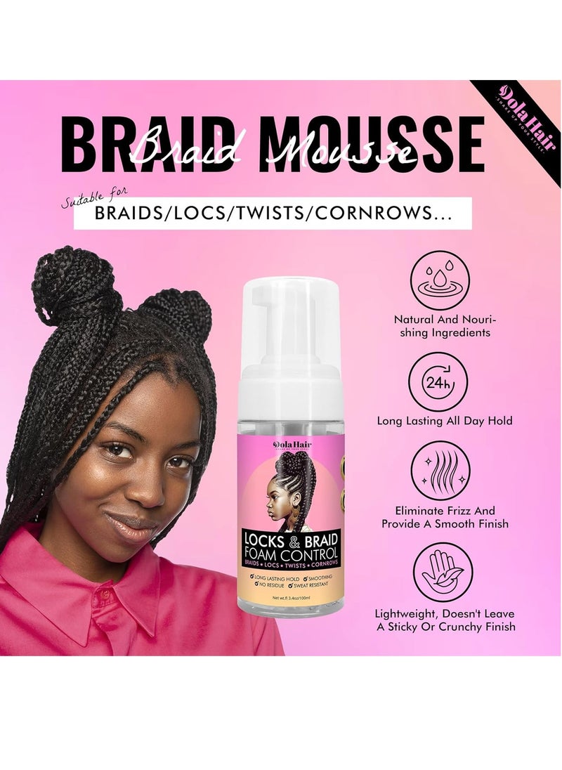 Dolahair Dolahair Curl Mousse for wavy hair Hair Foam for Locks Box Braids Curly Hair Setting, Styling Mousse for Natural Hair  - Image 4
