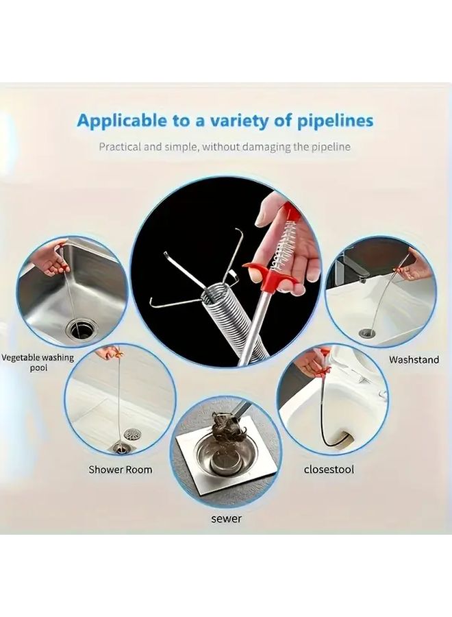 23.62 Inch 4 Claw Adjustable Pipe Expander Hard Steel Drain Tool For Sink Plumbing - Image 4