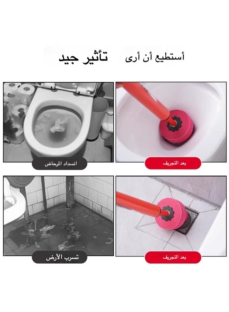 منظف مجاري هوائي قوي للمطابخ والحمامات | أداة إزالة انسداد الأنابيب عالية الضغط | تنظيف  - Image 4