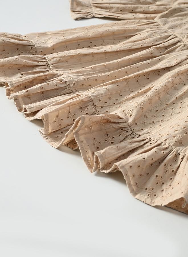 BELLA MODA Ruffled Eyelet Dress - Image 4