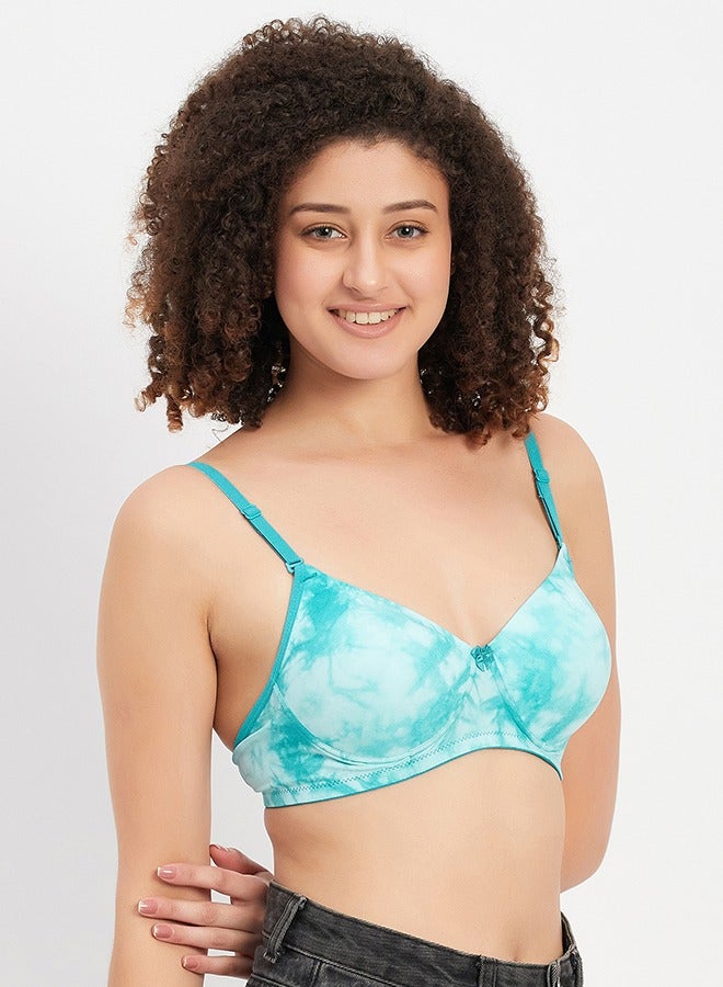 Clovia Clovia Pack of 2 Padded Non-Wired Full Cup Tie-Dye Print Multiway T-shirt Bra - Image 3