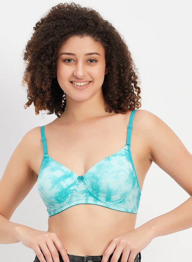 Clovia Clovia Pack of 2 Padded Non-Wired Full Cup Tie-Dye Print Multiway T-shirt Bra - Image 2