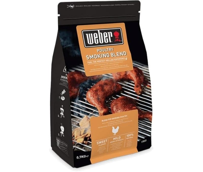 Weber Poultry Wood Chips – Natural Smoking Chips for BBQ and Grilling, Enhance Flavor of Chicken, Turkey, and Poultry, Barbecue Accessory for Outdoor Grill, Heavy Duty Grill Flavoring Tool - Image 1