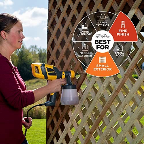 Wagner Spraytech 2419326 Control Spray QX2 HVLP Handheld Stain Sprayer, Ideal for Staining Fences, Decks, Lattice and More, 3 Spray Patterns, Adjustable Settings - Image 2