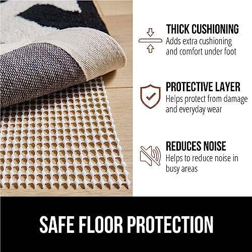 GORILLA GRIP Strong Rug Pad Gripper, US Designed, Grips Keep Area Rugs Safe and in Place, Thick, Slip and Skid Resistant Pads for Hard Floors, Under Carpet Mat Cushion and Hardwood Protection 2x3 FT - Image 5