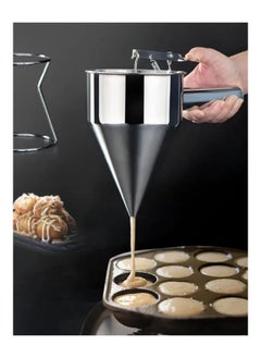 Pancake Batter Dispenser Dough Dispenser Funnel Silver