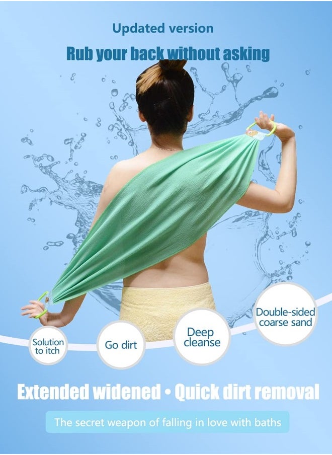 LeapLife Exfoliating Back Scrubber, Body Back Scrubber Towel for Shower, Bath Wash Scrub Cloth Washcloth Washer for Men Women Exfoliation, Body Scrubbing Brush Exfoliator, Roughness 250D  - Image 2