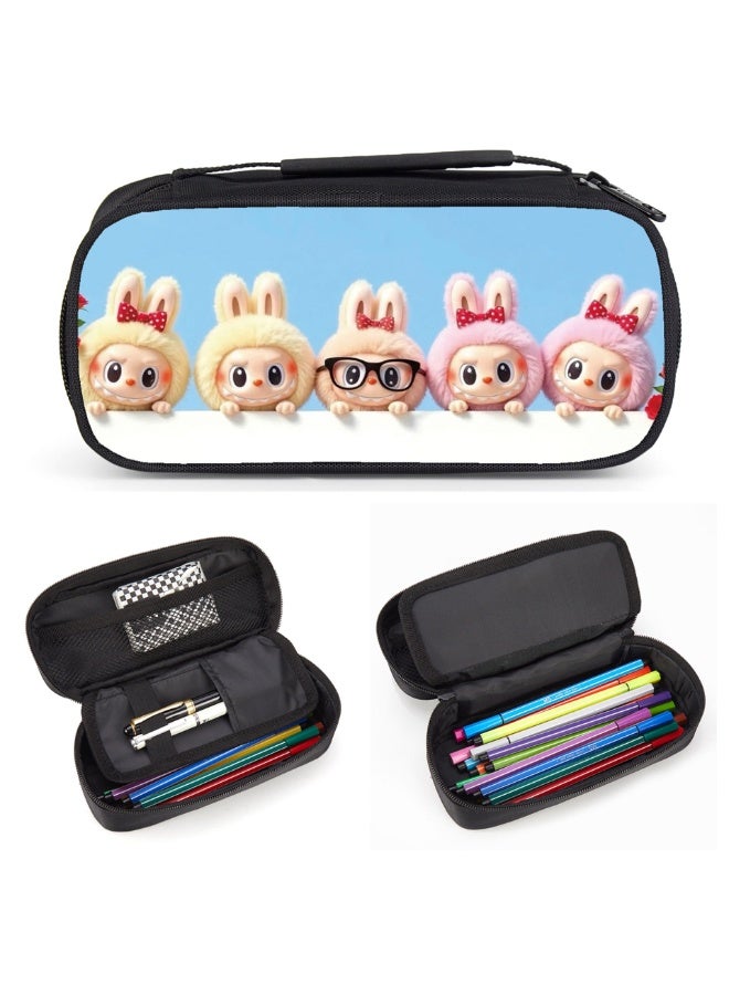 LABUBU LABUBU pencil case, high-value, large-capacity primary school student cartoon pencil case, stationery bag - Image 2