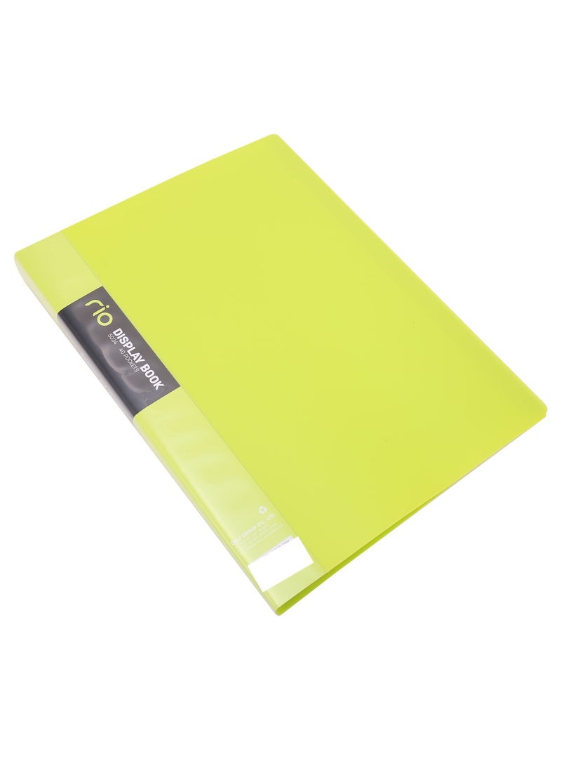 Deli 1-Piece Rio Display Book With 40 Pockets Assorted Colours - Image 2