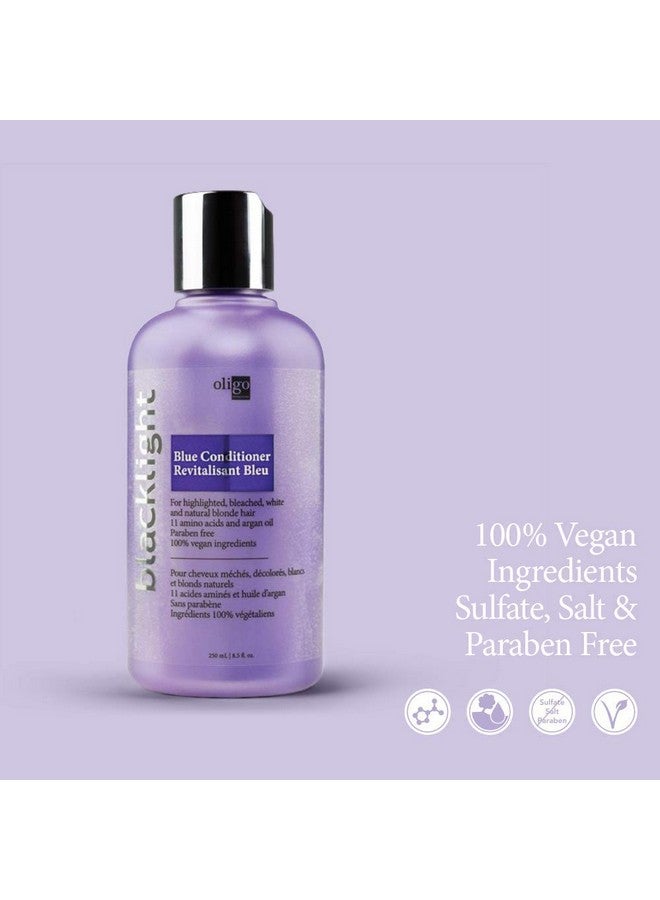 Oligo Professionnel OLIGO PROFESSIONNEL - Blacklight Blue Conditioner - Anti Brassiness Hair Color - Sulfate-Free - Removes Brassy Tones - Repairs Damage Surface- 11 Amino Acids and Moisturizing Formula - 8.5oz - Image 5