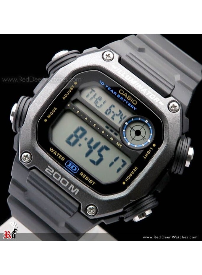 Casio Illuminator 10-Year Battery Extra Long Strap Men's Watch DW-291HX-1AV - Image 2
