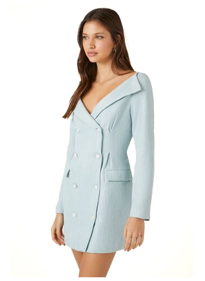 FOREVER 21 Tweed Double-Breasted Mini Dress  - Image 3