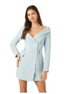 FOREVER 21 Tweed Double-Breasted Mini Dress  - Image 2