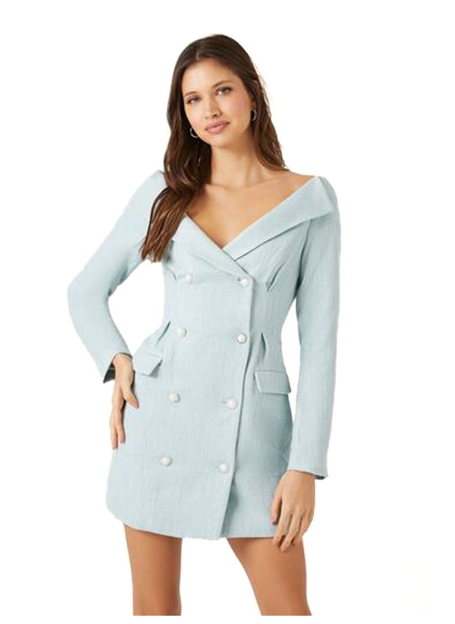 FOREVER 21 Tweed Double-Breasted Mini Dress  - Image 2