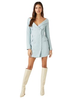 FOREVER 21 Tweed Double-Breasted Mini Dress  - Image 1