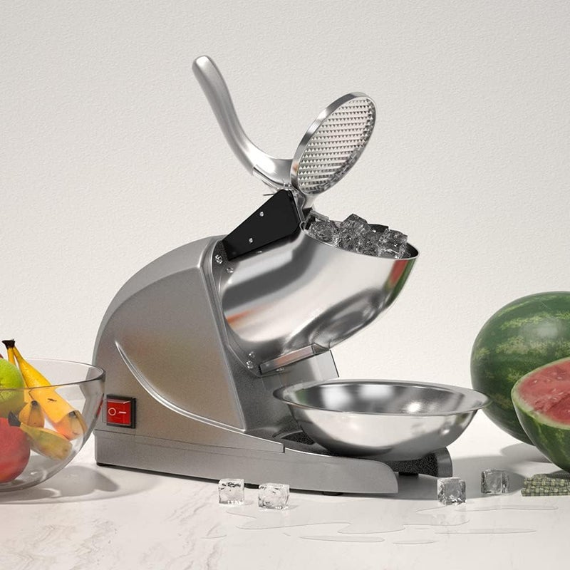WROPZO WROPZO Electric Ice Crusher Machine Ice Snow Cone Maker Ice Gola Maker Ice Shaver Machine for Home Commercial Use Autocut Sensor Machine Ice Machine Use in Homes  - Image 4
