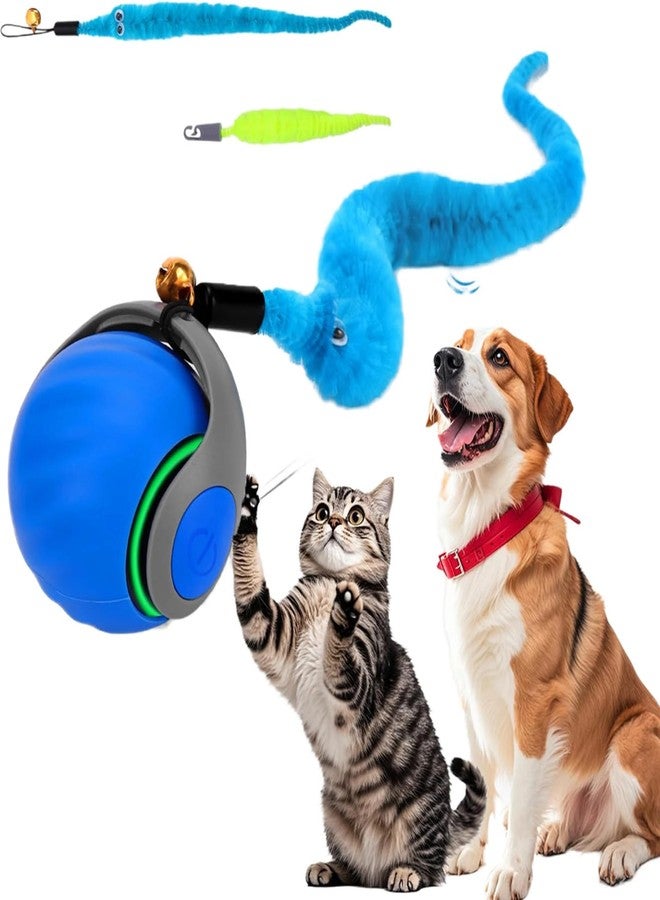PAWS SAMRAT Interactive Cat Toy - Cat Toys for Indoor Cats Smart Silicone Rolling Ball with Tail, Bird Sound, Motion Activated, Kitten Puzzle Toys for Bored Indoor Adult Cats & Dogs - Image 1