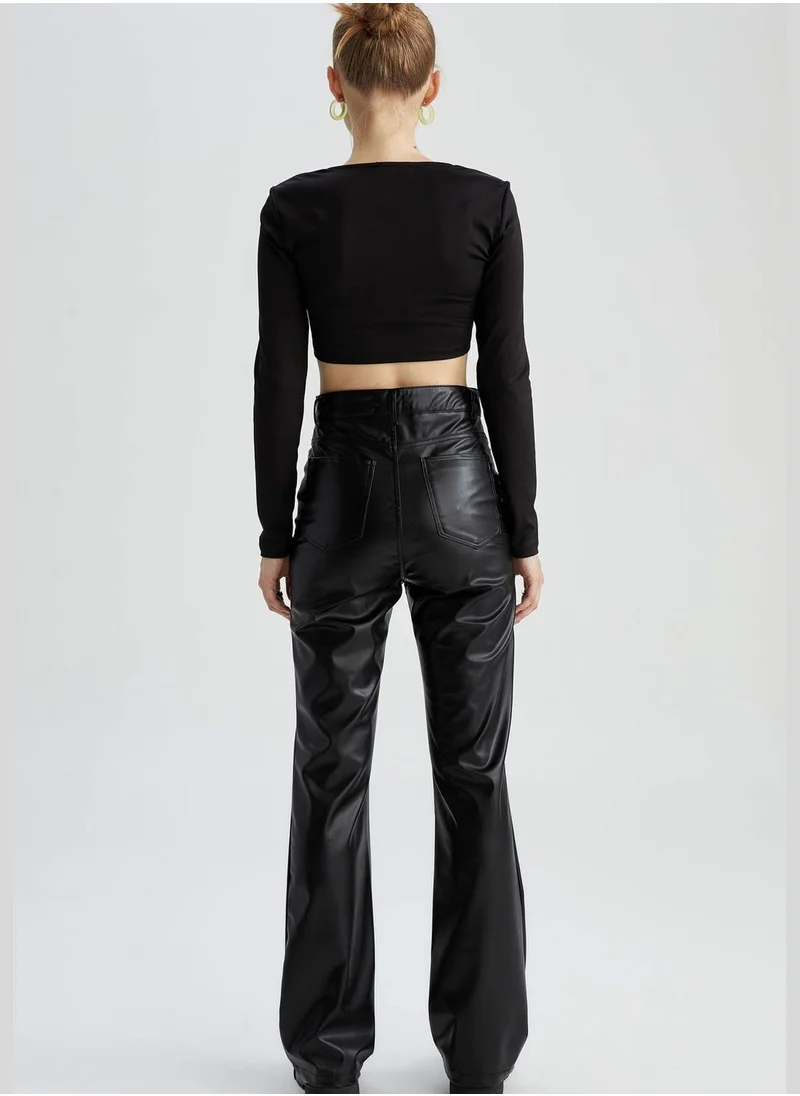 DeFacto Woman Wide Leg Woven Trousers