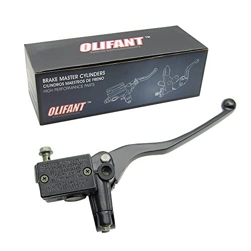 OLIFANT Front Brake Master Cylinder for Yamaha Warrior 350 Big Bear 250 350 400 Banshee Wolverine 350 Grizzly 350 400 450 660 550 600 700 Kodiak Timberwolf Brake Lever Handle (Black) - Image 1