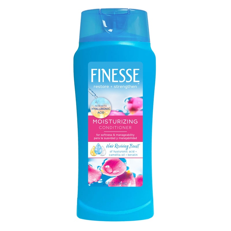 FINESSE Restore + Strengthen Moisturizing Conditioner, 24 oz, Moisturize & Repair Dry or Damaged Hair for Soft, Healthy Looking Hair - Image 4