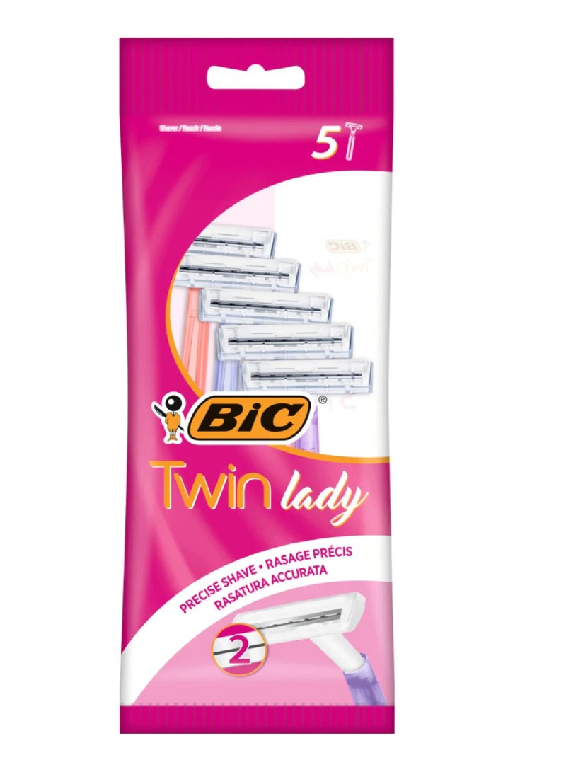 BIC TWIN LADY PRECISE SHAVE 5'S