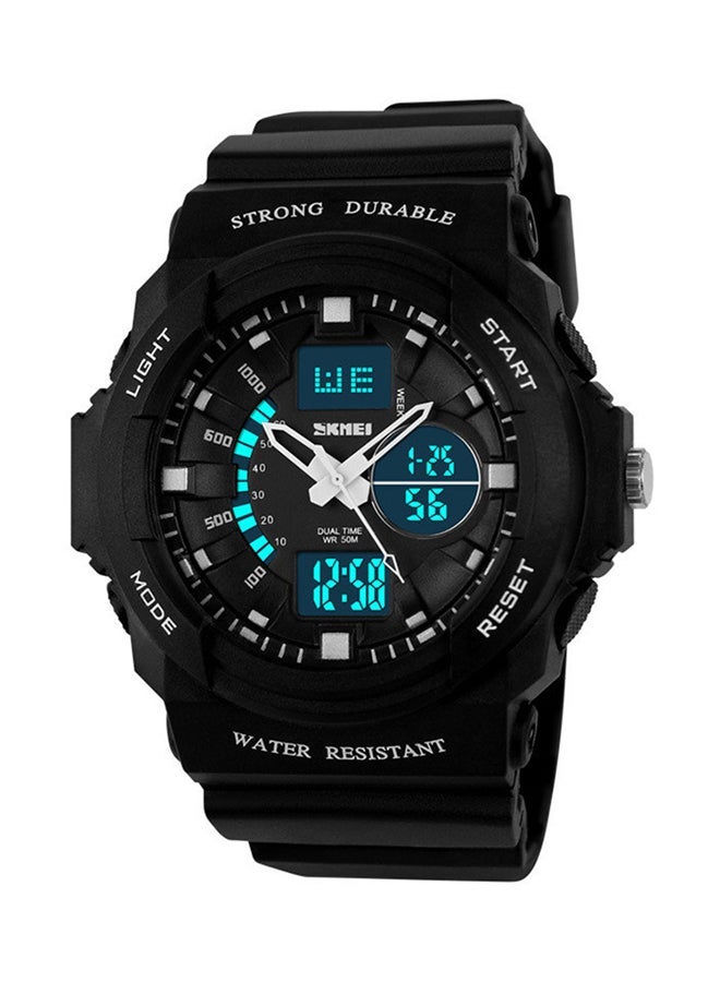 نيبمينينت Boys' Water Resistant Analog/Digital Wrist Watch SKM-955-S - 45 mm Black - Image 1