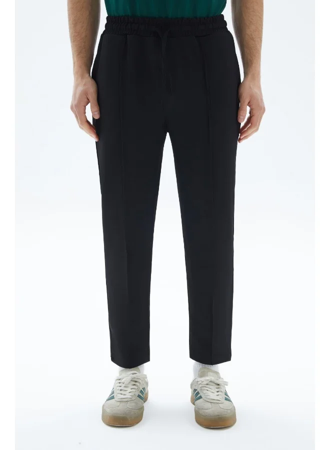 Wecre8 Black Plain Sweatpants