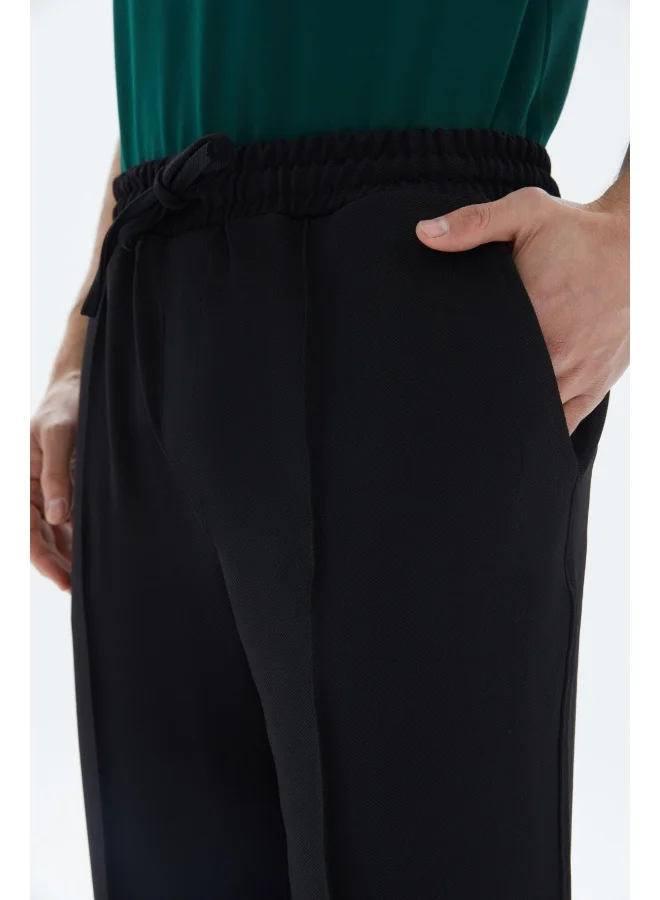 Wecre8 Black Plain Sweatpants