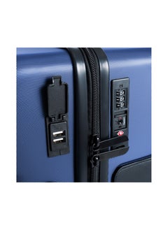 TACH Connectable 3 Pcs Luggage Set | 22, 24 & 28" Spinner Luggage with TSA Locks | Patented Built-In Connecting System Easily Links 6 Bags | Midnight Blue  - Image 4